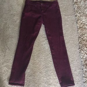 Solo Design Lab burgundy pants